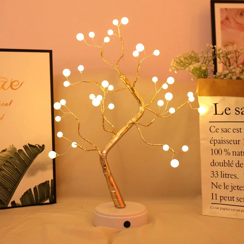 LustreGlow Pearl Tree Light